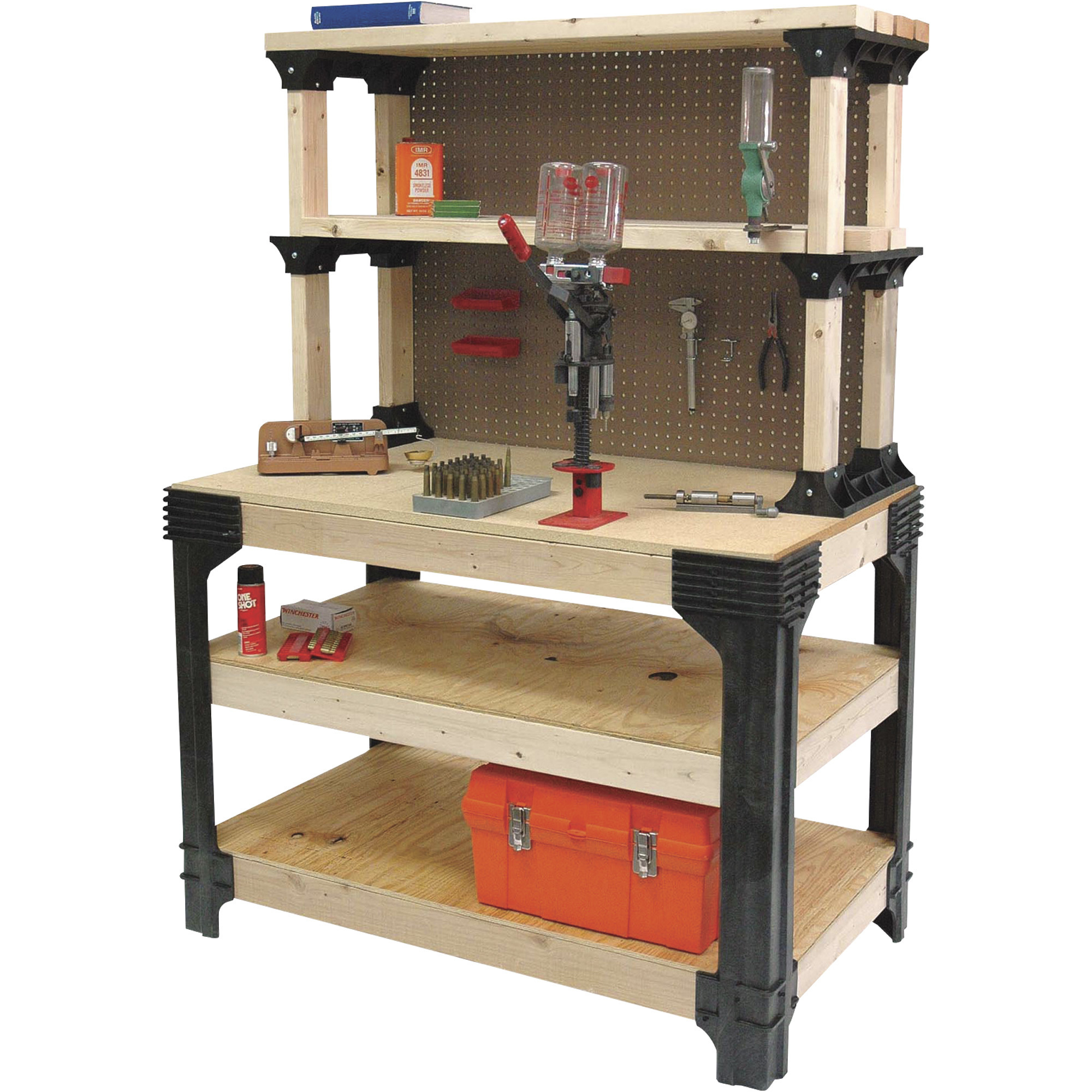 2x4 Basics AnySize Workbench Kit with ShelfLinks, Model# 90164MI
